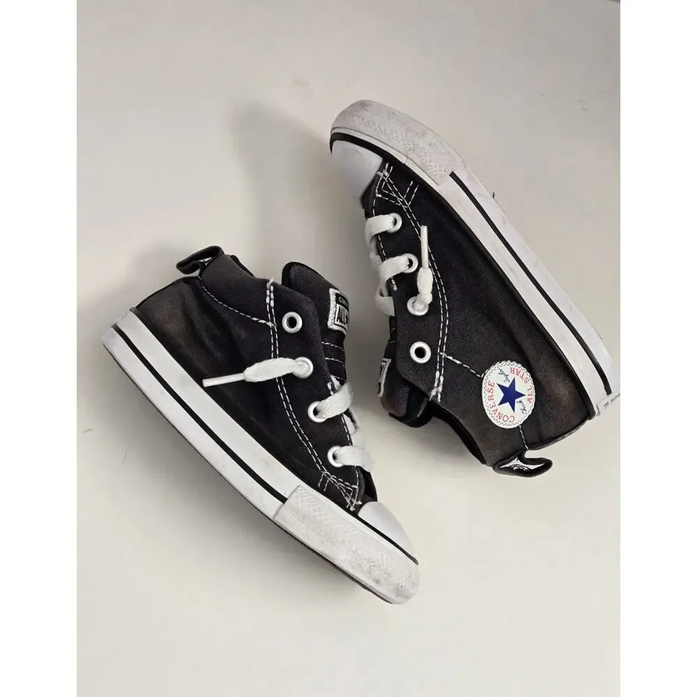 CONVERSE Chuck Taylor Gray All Star Street Mid Little Kids 7 Mid Top Sneakers